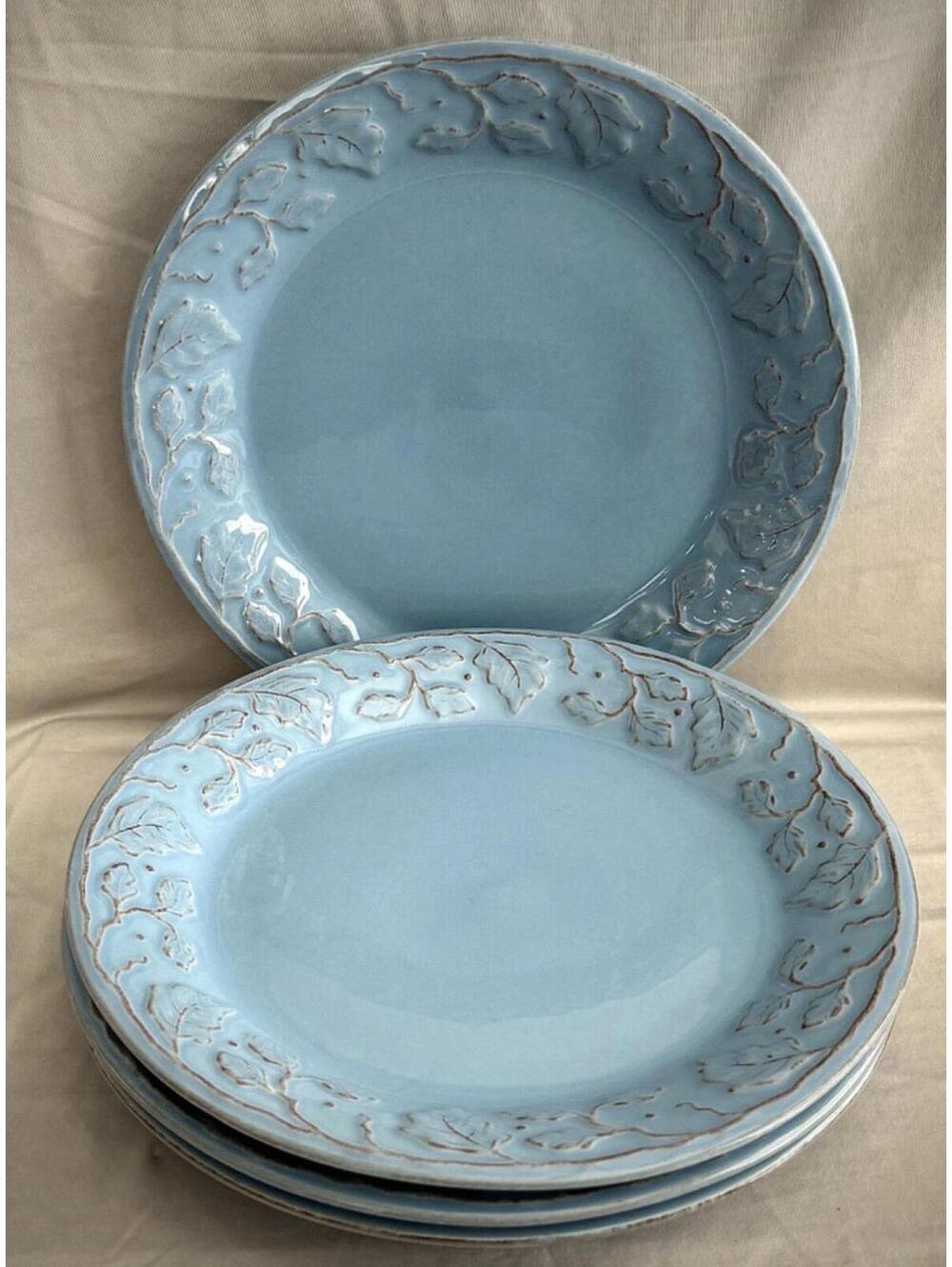 RARE Longaberger VINTAGE VINE / BLUE MIST Dinner Plate